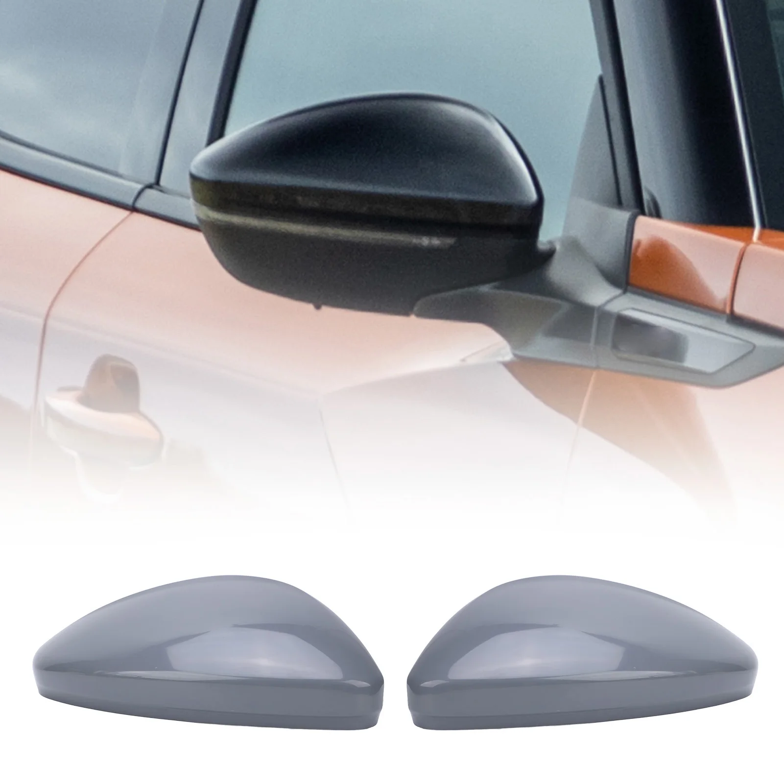 1 Pair Of Rearview Mirror Cap Protective Anti Scratch Long Lasting Use Wing Mirror Cover Cap For Peugeot 2008 P24 +