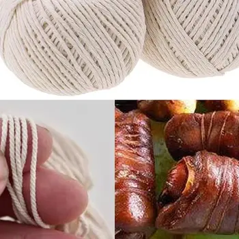 {MX} 70M/Roll Butcher's Cotton Cooking Tools  Twine Meat Prep Trussing Turkey Barbecue Strings Sausage Tie Rope Cord