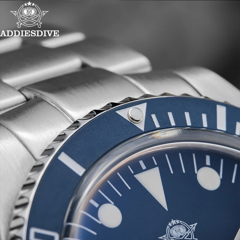 ADDIESDIVE Herren Quarzuhr AD2099 - 36mm Edelstahl Mit Leuchtziffern