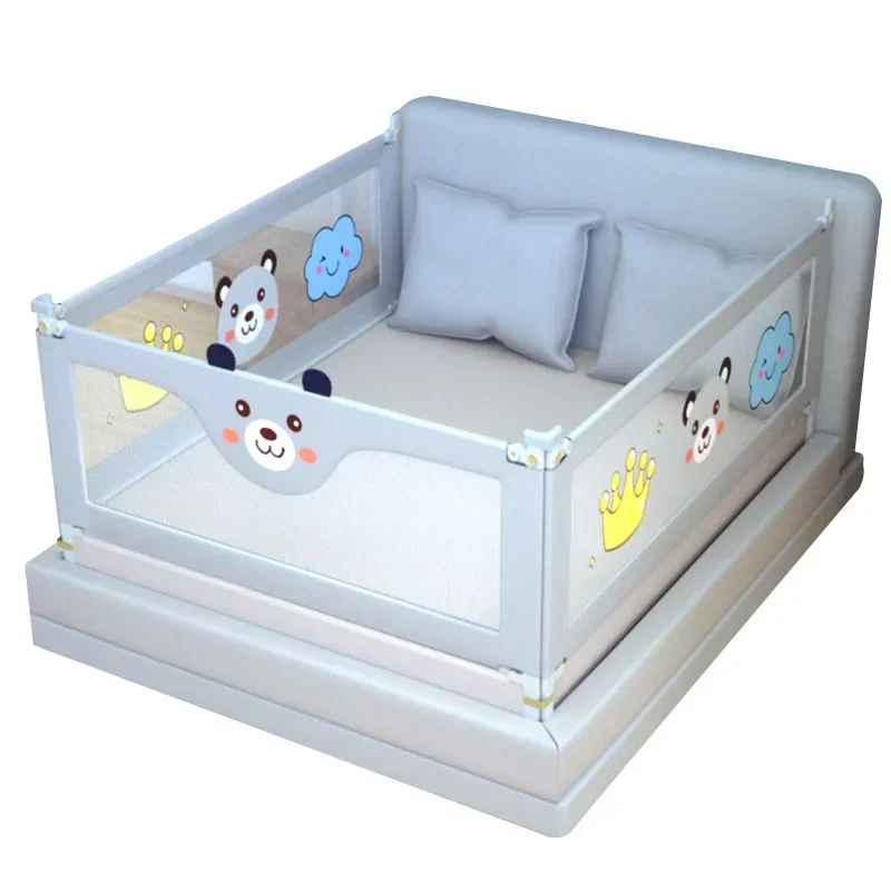 IMBABY 200CM Bed Safety Rails Liftable Bed Guardrail Portable Baby Safety Barrier Portable Crib Protector Beds Fence for Kid