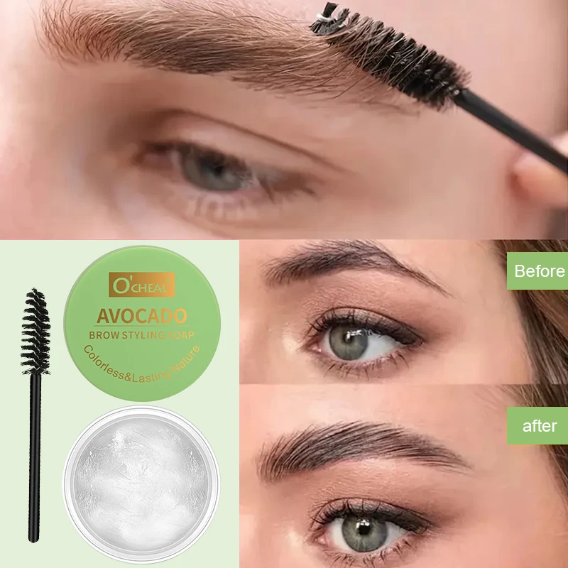Three-Dimensional Eyebrow Styling Gel, Wild Eyebrow Gel That Is Smooth, Easy to Apply, Long-Lasting, Waterproof, Sweat-Resistant