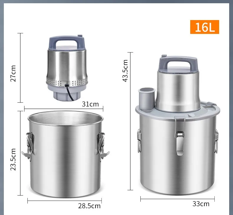 220V Commercial Electric Meat Grinder Machine 16L/20L Available Stainless Steel Food Meat Vegetables Stuffing Grinding Machine 2