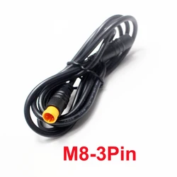 Durable Waterproof E-Bike Speed Sensor Extension Cable - 1M Male to Female Connector (3Pin)