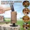 Wood Splitter Manual Log Splitter High Strength Steel Kindling Splitting Woods Splitting Stand Compact Small Firewood Cutter 6