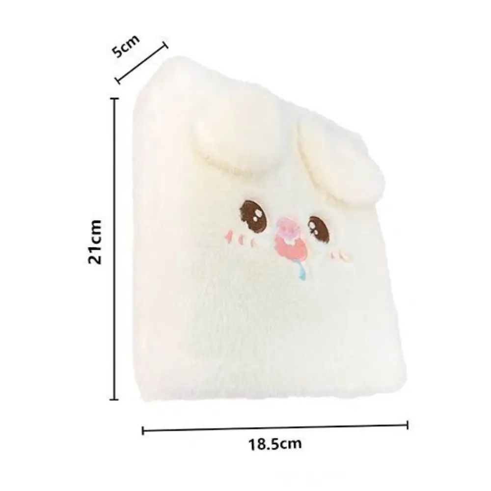 Photo album card binder sleeves fluffy bear plush binder photocard holder plush puppy A6 collect album notebook 4 grids cartoon dog card photocard binder