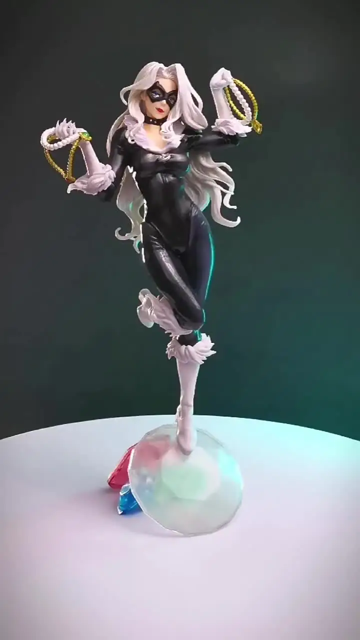 Marvel The Amazing Spider-Man Black Cat Figuras de Ação, Felicia Hardy Gk  Modelo PVC, Brinquedos de Coleção, Presentes, Boneca, 25cm - AliExpress, image size:720x1280