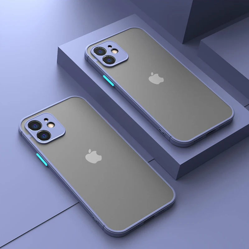 Luxury Matte Armor Case - Silicone Bumper with Hard Plastic Shell