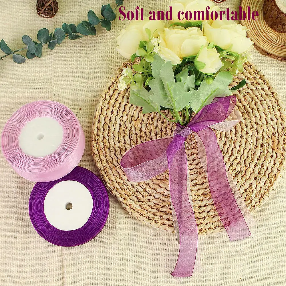 Ruban De Tulle Transparent En Mousseline De Soie Transparente