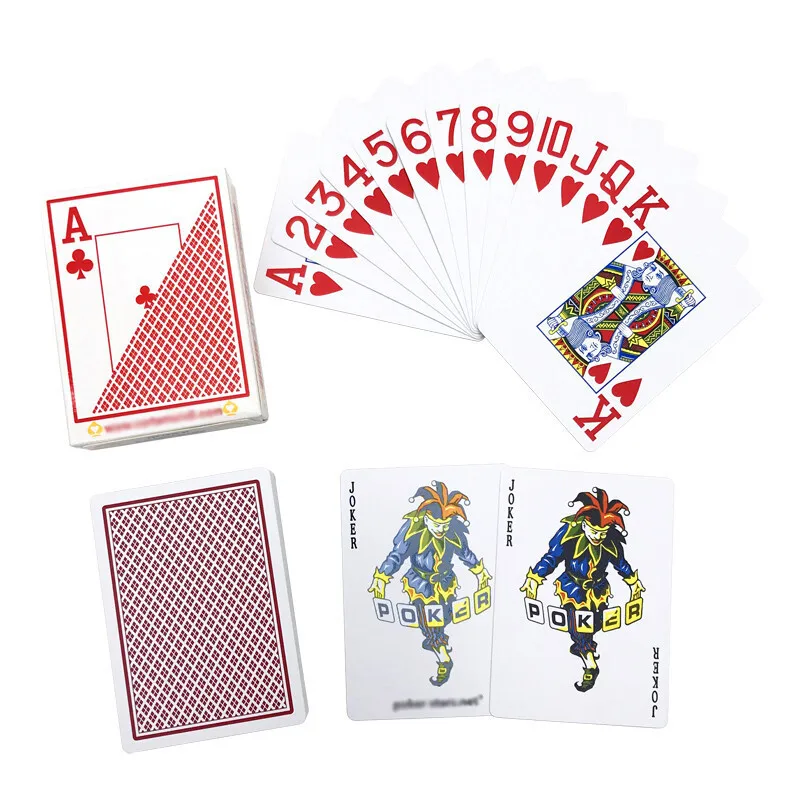 2 Pcs/Lots Texas Hold'em Baccarat Smooth Poker Set PVC Bridge Frosting Waterproof Playing Cards 63*88mm playing cards poker set
