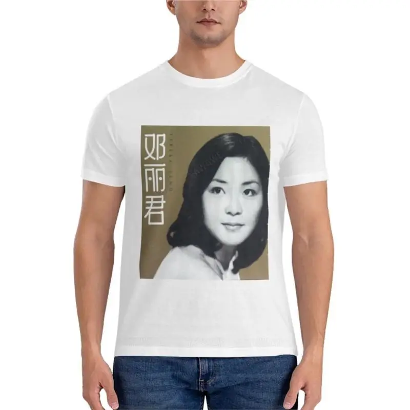 

Тереза Teng Мемориальный Cpop Cantopop Jpop музыкальный певец графическая футболка футболки для мужчин упаковка футболки для мужчин Хлопковая мужская одежда