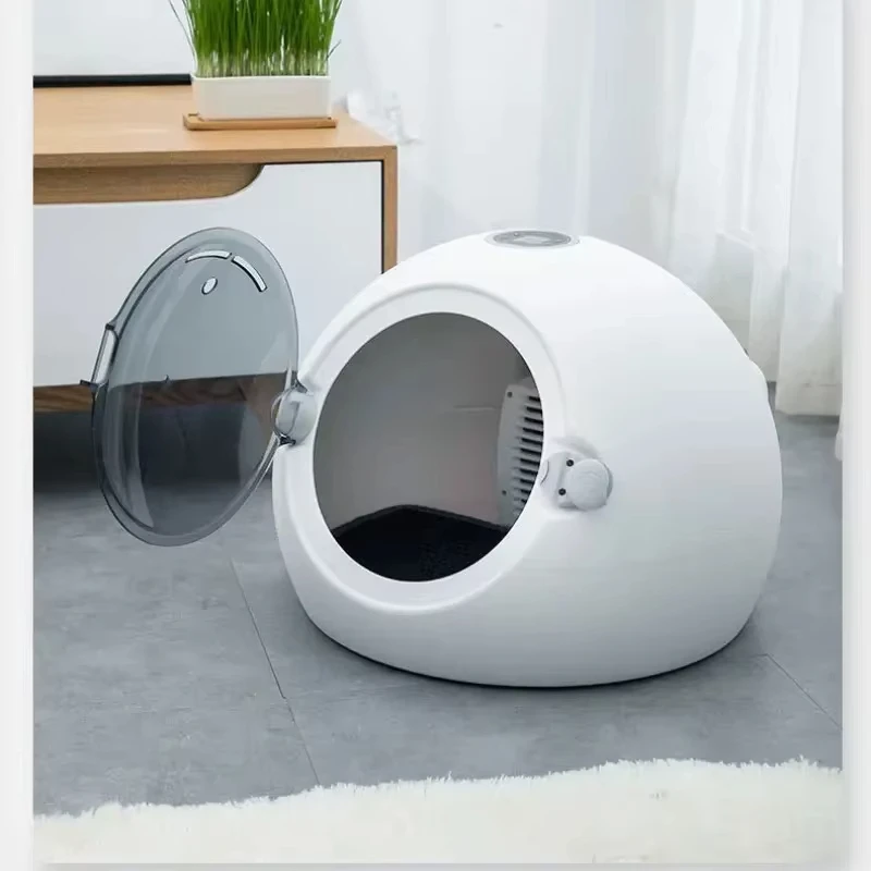 Smart Self-Cleaning Cat Toilet Automatic & Plastic For Multiple Large Cats English Version Version Litter Box_voghion.com
