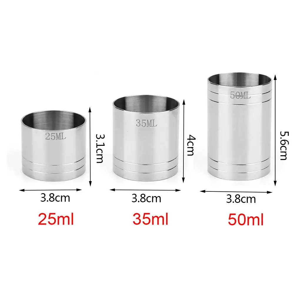 25/35/50ml Drinkware Stainless Steel Barware Cocktail Bar Accessories Kitchen Gadgets Measure Cup - 5
