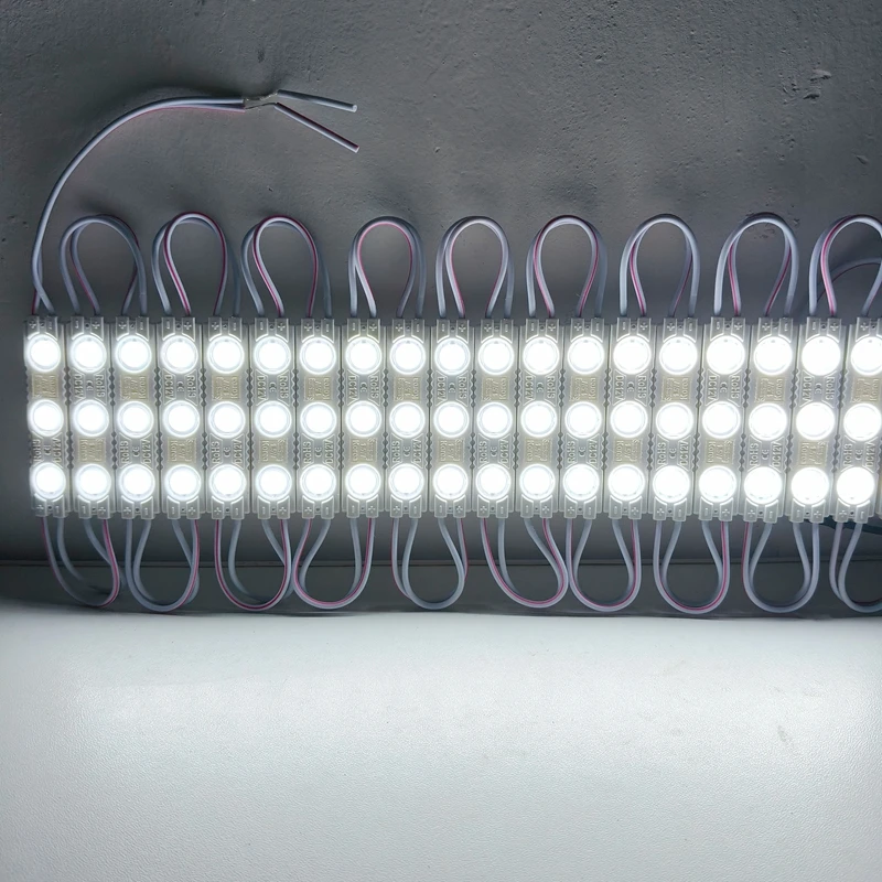 20PCS 고휘도 3 LED 모듈 SMD 2835 DC12V 1.5W IP65 방수 LED 조명 모듈 Uutdoor 간판 빌보드 장