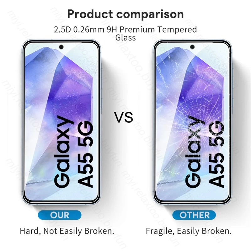 Universal 4-in-1 Tempered Glass Screen and Camera Protector