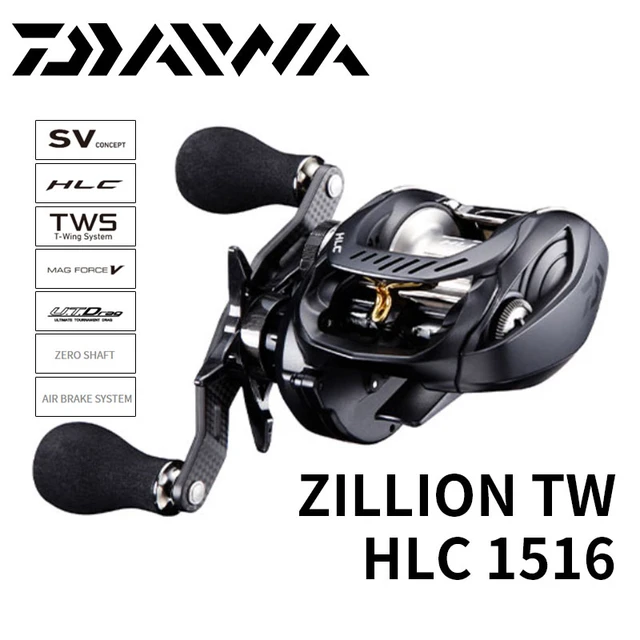 Original DAIWA ZILLION TW HLC Baitcasting Reel 1516SH 7.3:1 Gear