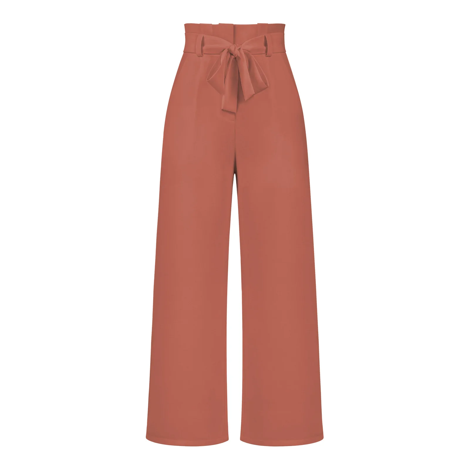 European and American fashion new workplace women's trousers casual Joker wide-leg trousers with belt. cargo pants
