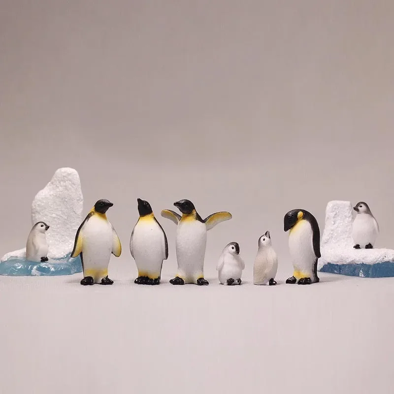 Miniature Figurines, Miniature Ornament, Lucky Cat Statue, Miniature Duck Figurines, Anime Figure Toy, Dragon Statue, Glass Fruit Pendants, Cat Figurine Decoration, Action Figure Toy, Cat Keychain Jewelry-Iceberg Penguin Seal Fantasy Miniatures Lovely Animals Fairy Garden Gnome Moss Terrarium Decor Statue Bonsai Figurine