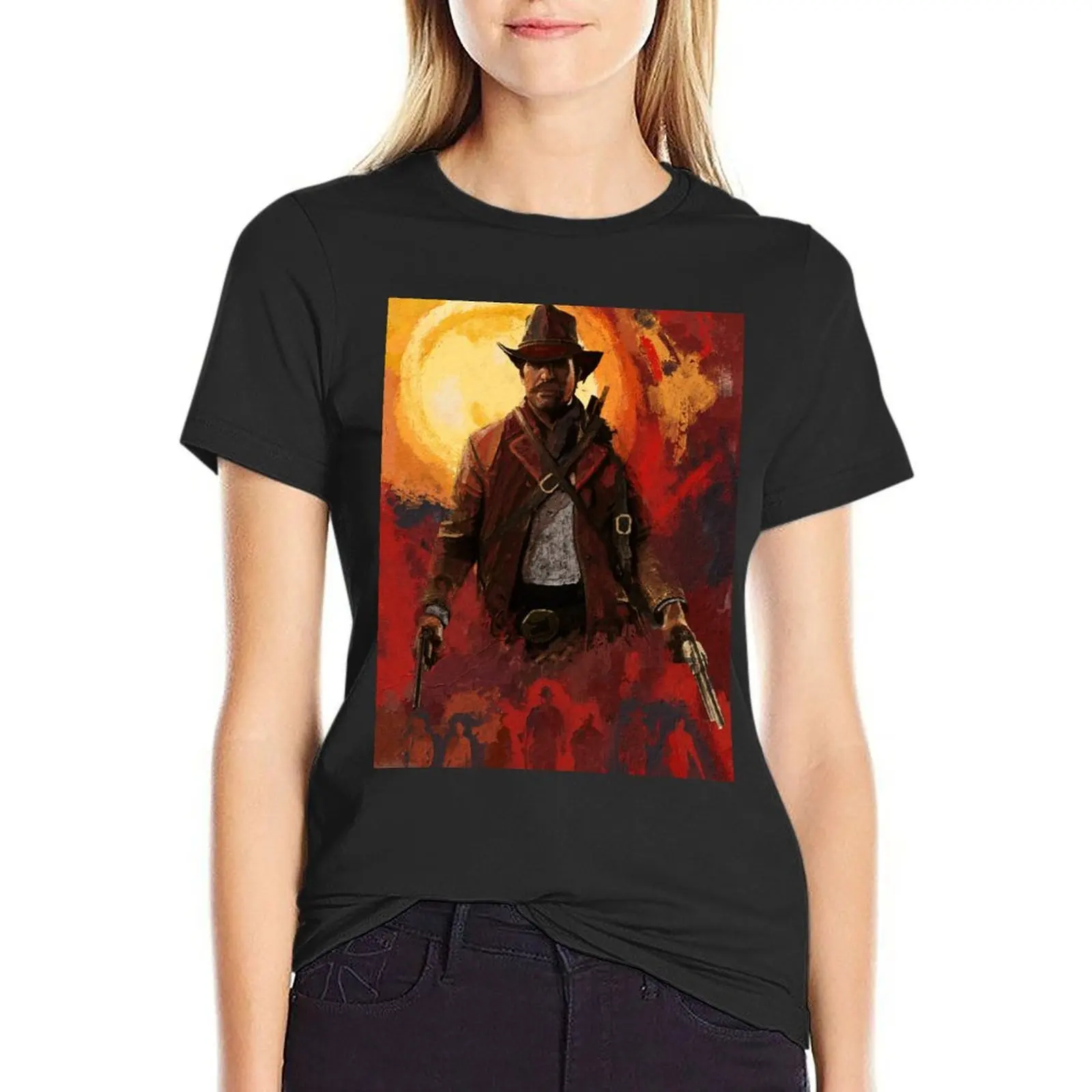 T-Shirt Arthur Morgan Rdr2 Magliette Carine Abbigliamento Estetico T-Shirt Donna