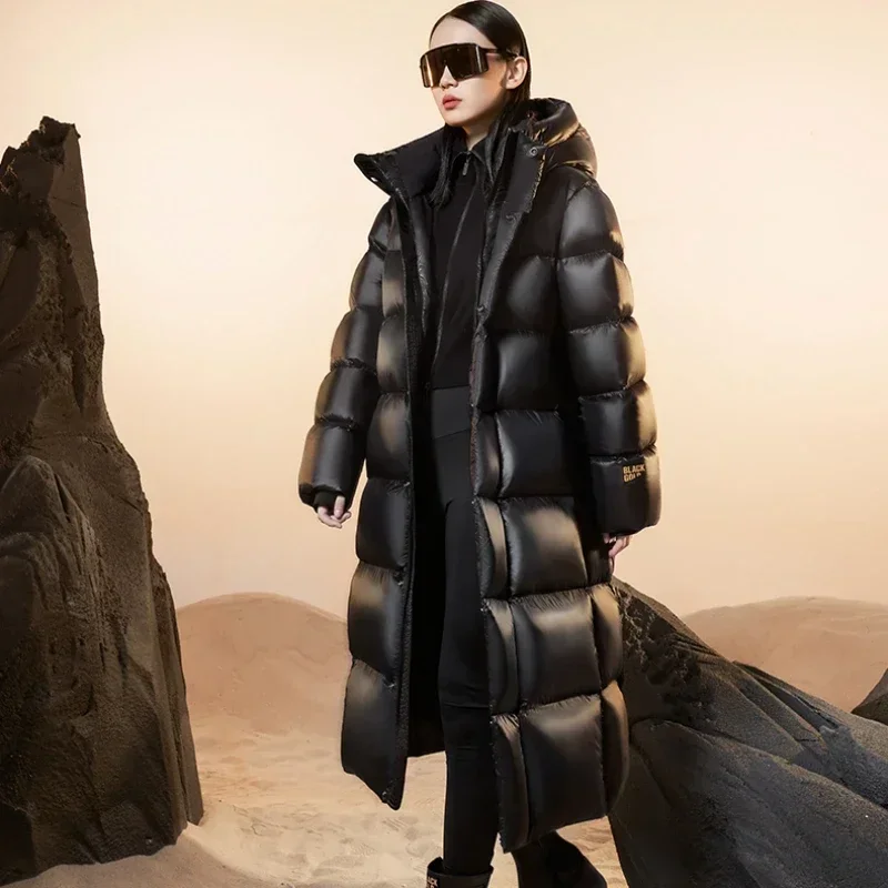 2023 New Women Down Jacket Winter Coat Female Medium Style Parkas All-match Outwear Hin Thin Self-cultivation Overcoat