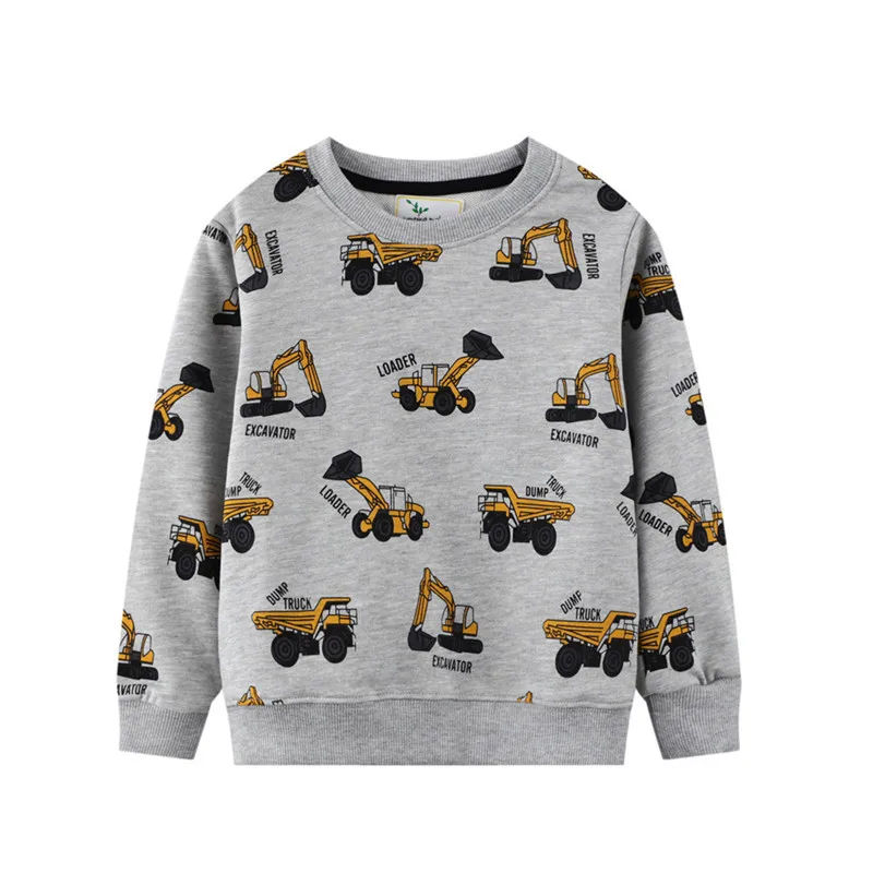 thumbnail image 1 of Sudaderas con capucha y bordado de dinosaurios para niños de 2 a 7 años, ropa para niños, suéteres de manga larga, tops de otoño y primavera, 1 of 5