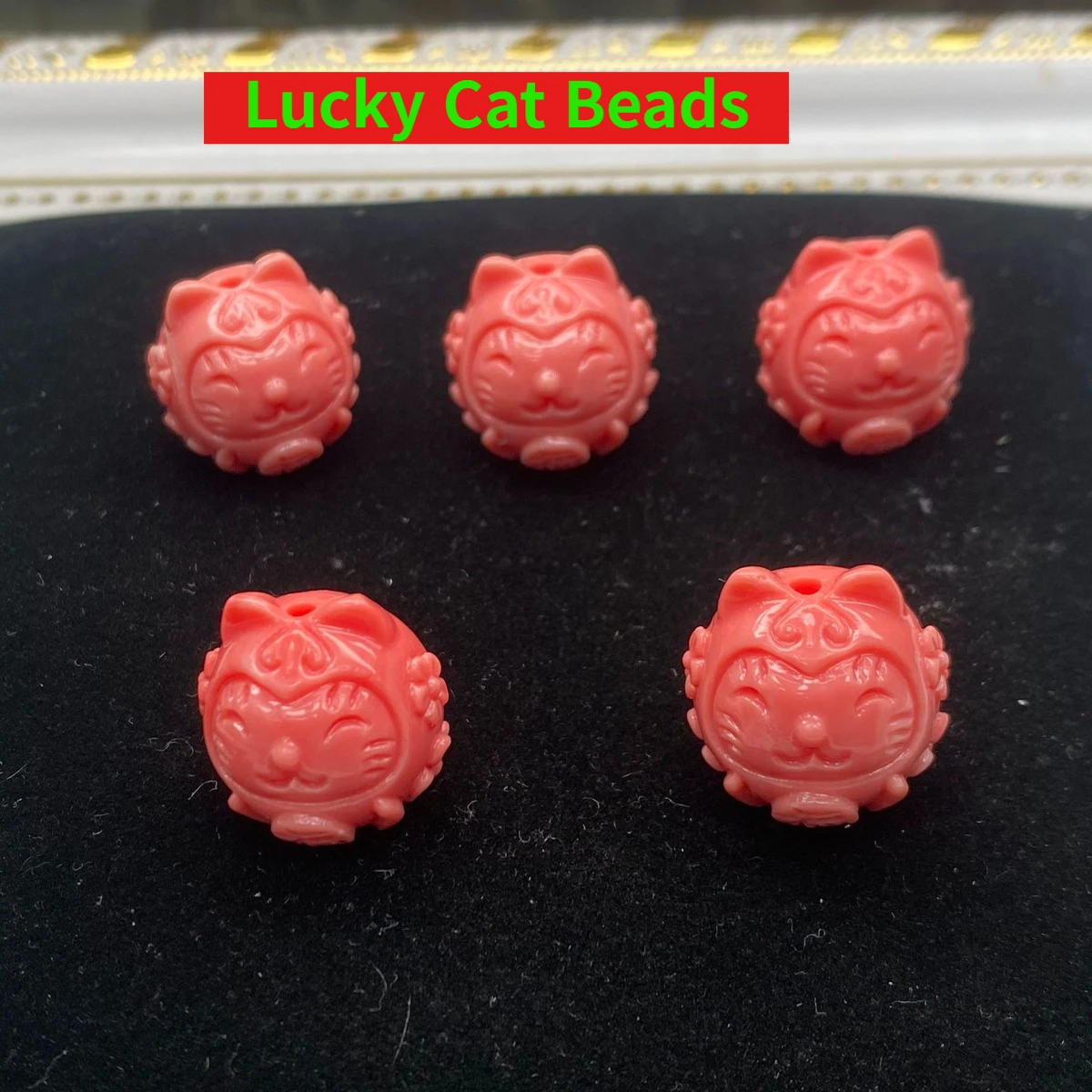 10Pcs 럭키 캣 비즈 쉘 파우더 스루 홀 아이솔레이션 비즈 18mm 쥬얼리 만들..