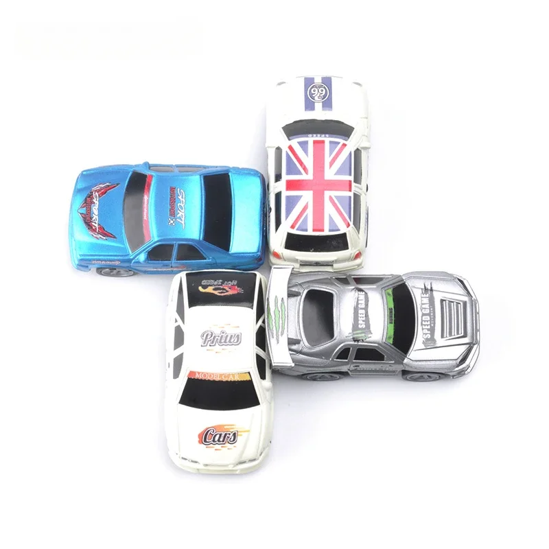 4D 조립 1/72 자동차 모델 스티커 포함, 소년 조립 슬라이딩 Q 버전 장난감, 12 PCs/세트