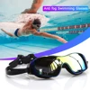 Swimming Goggles Large Frame Adults Swimming Pool Eyewear Waterproof HD Anti-fog Goggles Adjustable Silicone Swim Glasses 수경 3