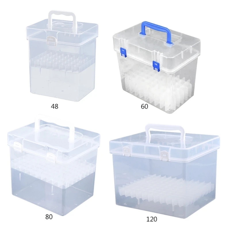 Transparent Marker Pens Storage Box Stationery Organizer Desktop Storage Kit