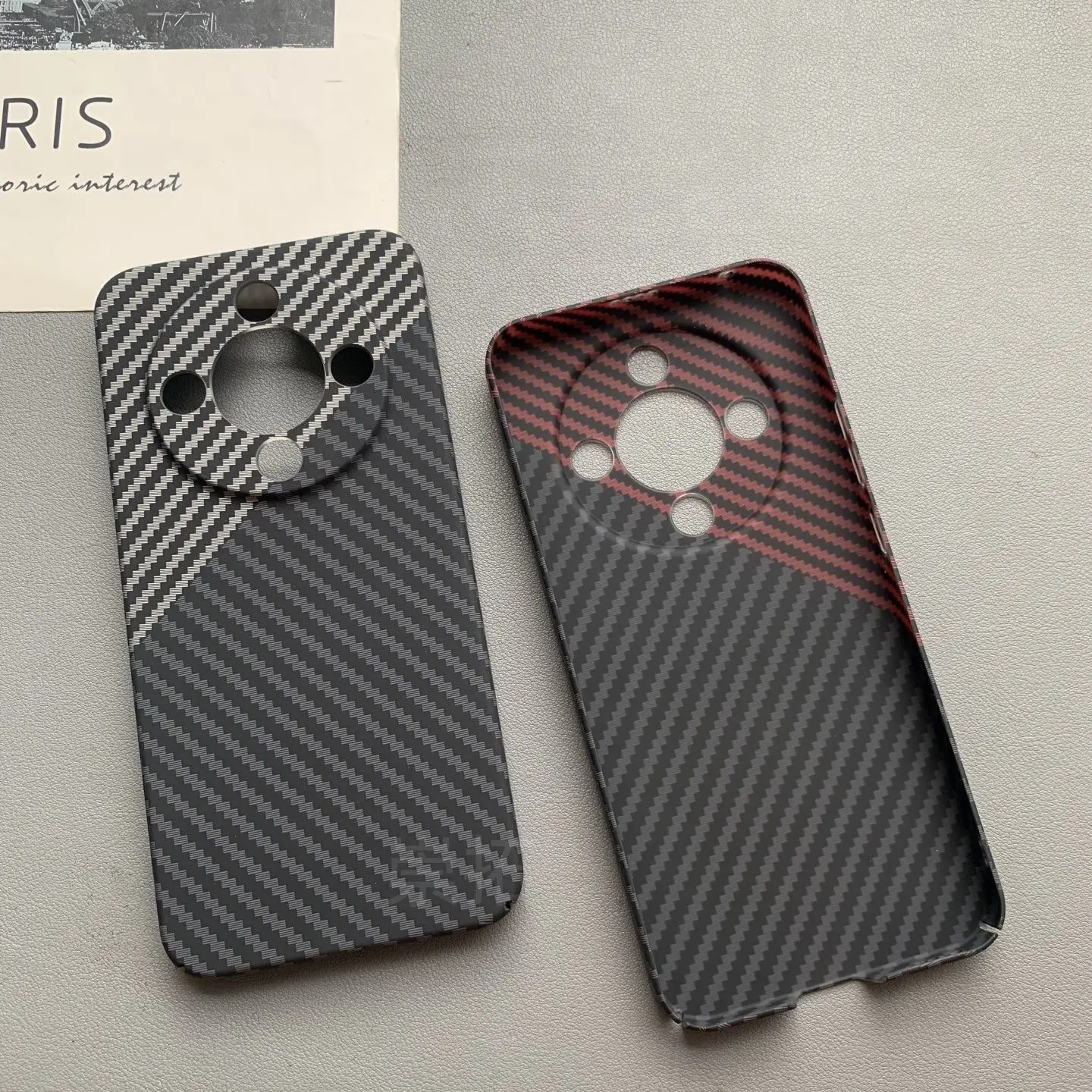 Premium Carbon Fiber Texture Anti-Drop Hard Shell Case -
