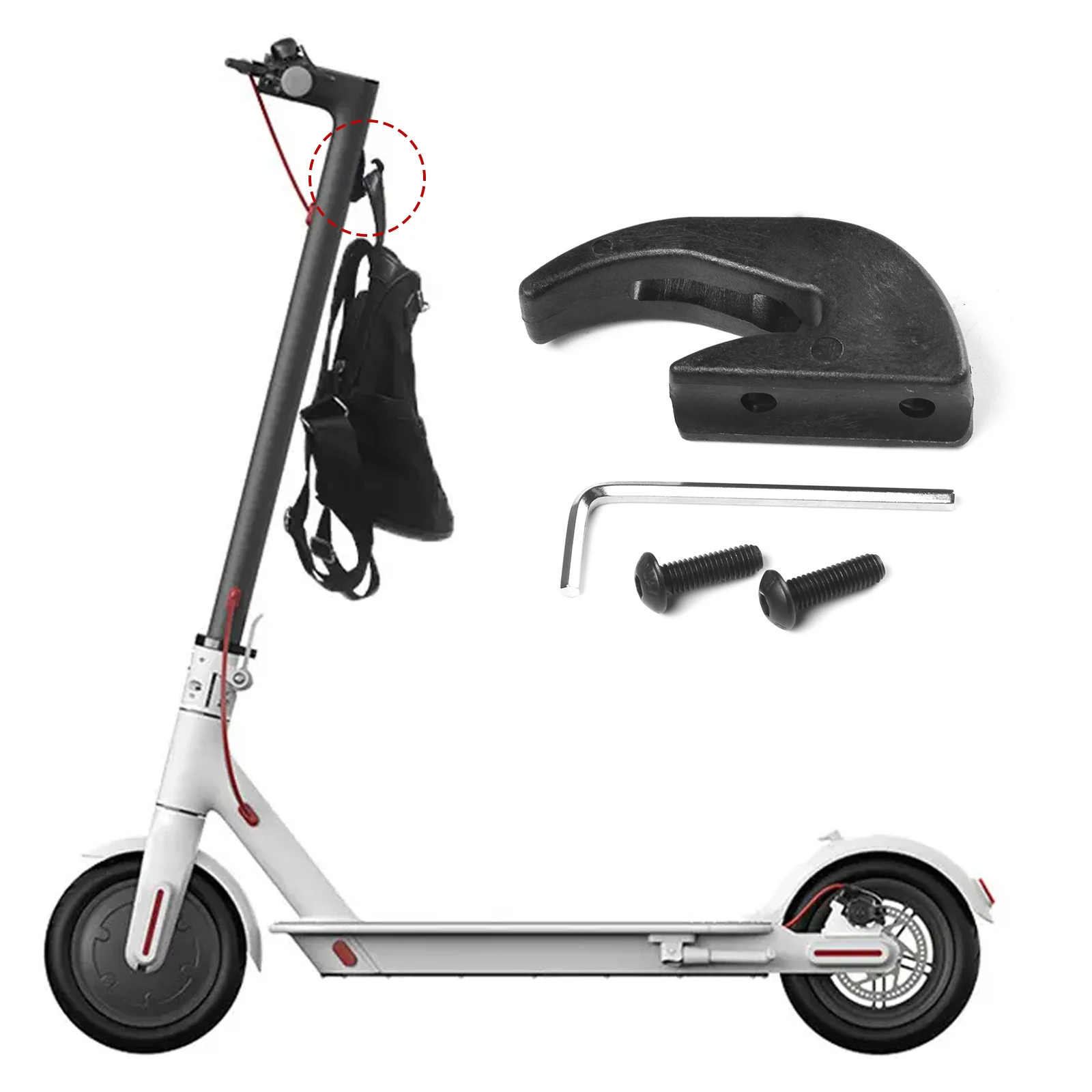 

Durable Hook Up Hooks Red Scooter Scooters Skateboard White With Screws With Wrench Accessories Sporting Goods