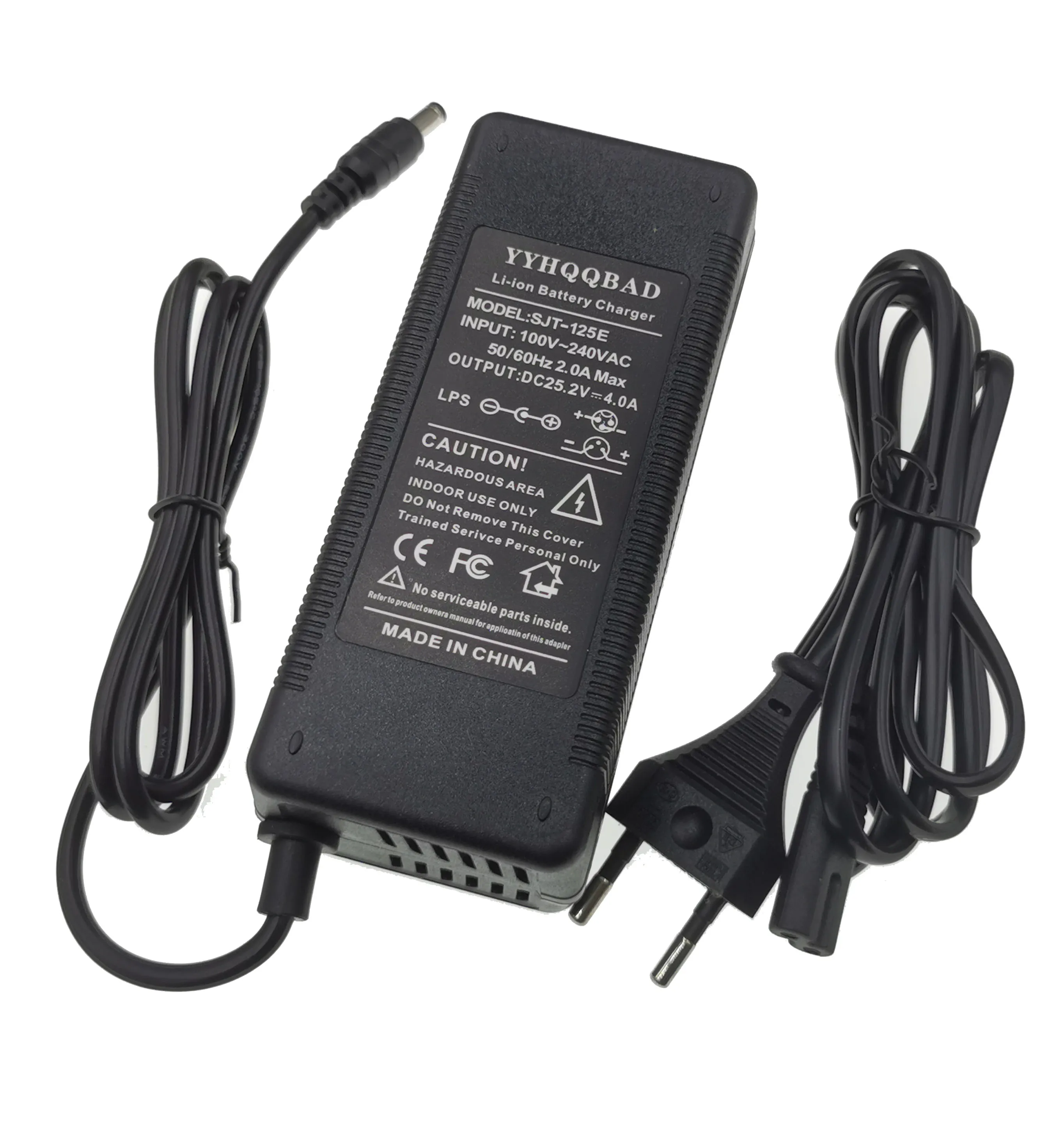 25.2V 4A リチウムイオンバッテリー充電器 6S 21.6V 22.2V 18650