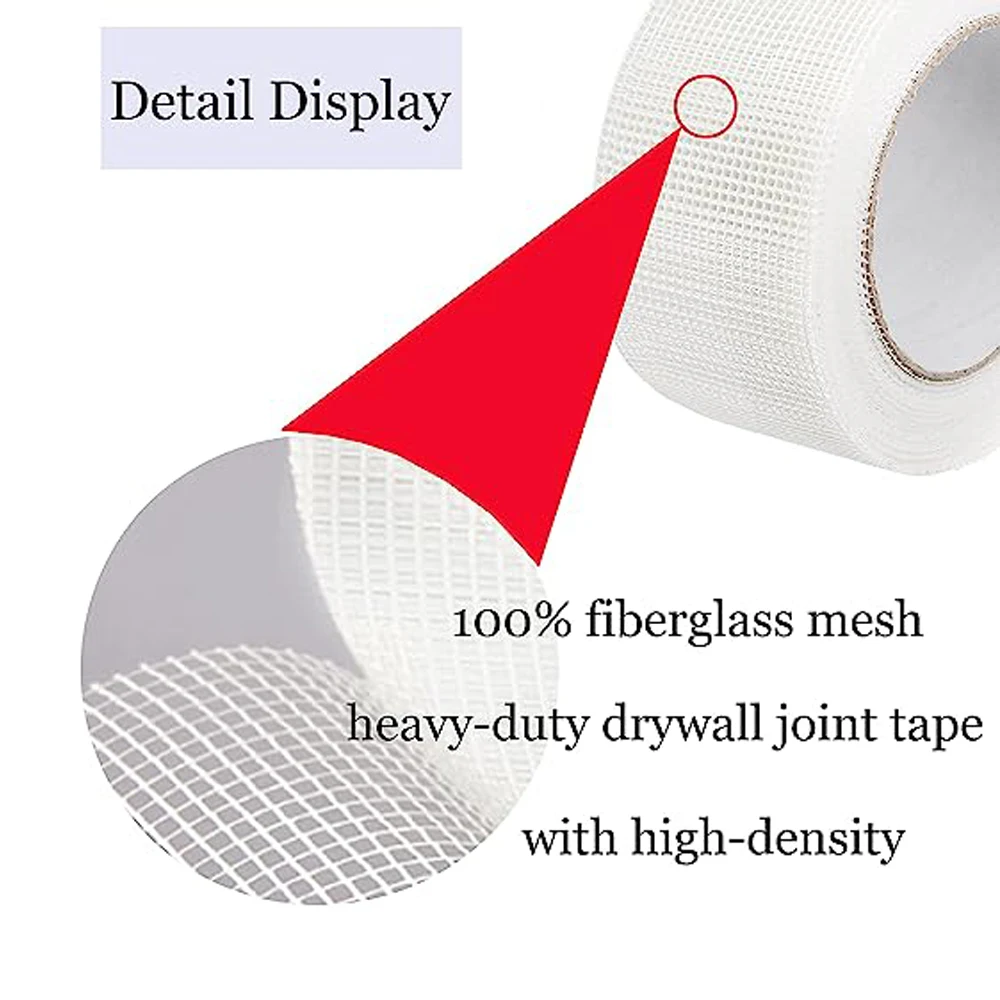 Drywall Joint Tape Self-Adhesive Fiberglass Drywall Mesh Tape for  Wall,Sheetrock,Ceiling Crack Repair - AliExpress