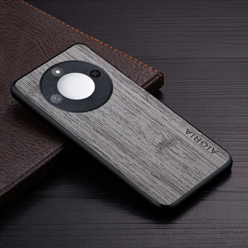 Luxury Bamboo Wood Pattern Leather Case - Premium Cover