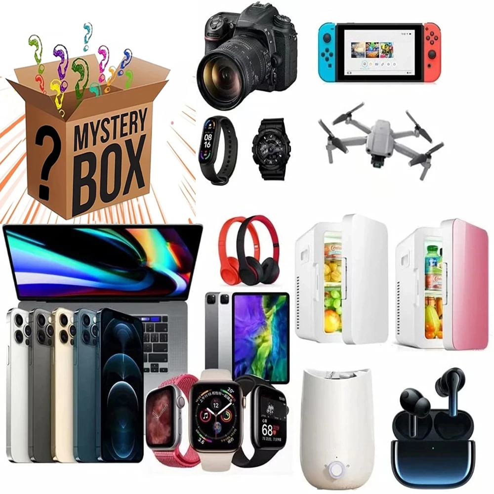 100% Most Popular New Lucky Mystery Box Surprise High-quality More Precious Item Electronic Products Novelty Christmas Gift |