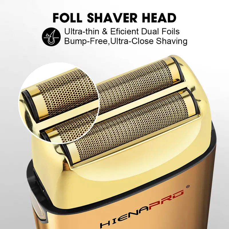 HIENA shaving machine men Electric shaver Hair clipper Rechargeable Metal Housing Pro Electric Shaver For Men Electric home - Image 2