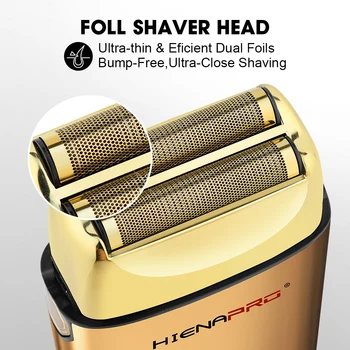 HIENA shaving machine men Electric shaver Hair clipper Rechargeable Metal Housing Pro Electric Shaver For Men Electric home 2
