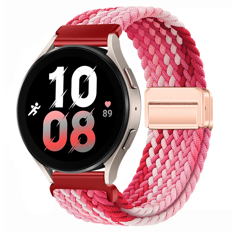 Adjustable Magnetic Buckle Nylon Strap with Metal Accents - Available in 22mm & 20mm Sizes