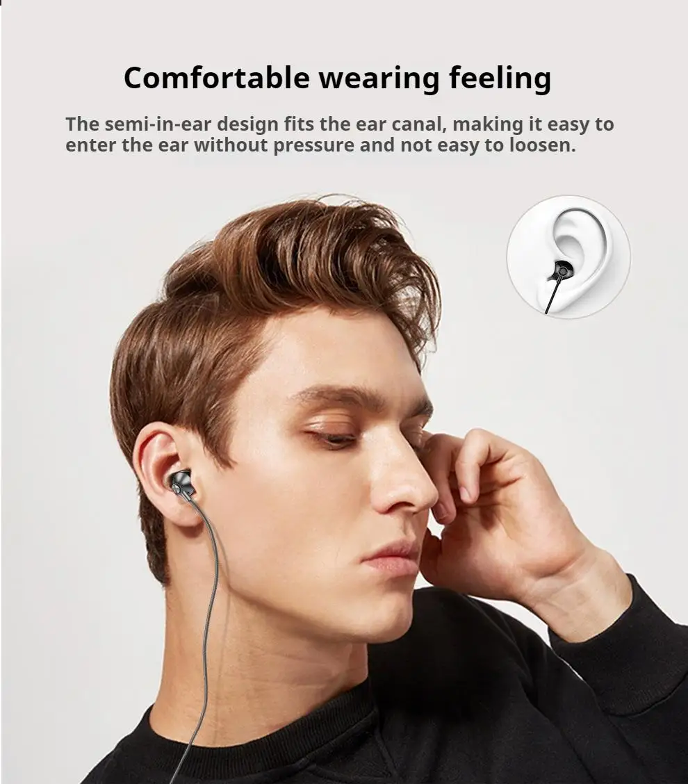 #Type C&3.5mm Wired Earphones In-Ear Headphones 9D Hifi Stereo Headset Noise Reduction Gamer Earbuds Handfree in mic for Samsung 6