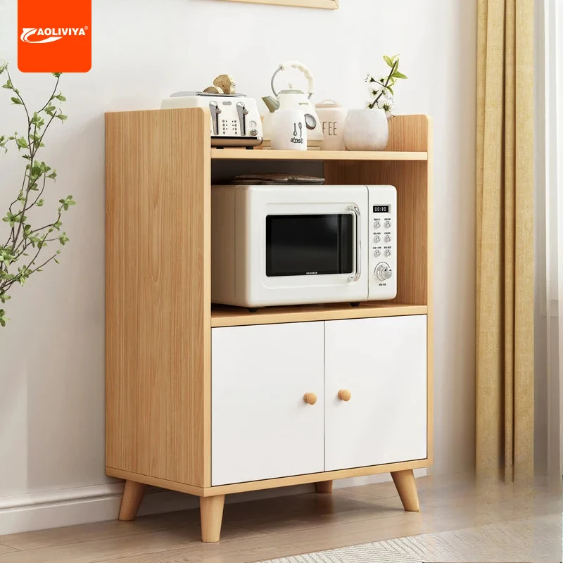 AOLIVIYA Side Cabinet Modern Simple Locker Cupboard Household Integrated Wall Simple Kitchen Microwave Oven Cabinet Locker