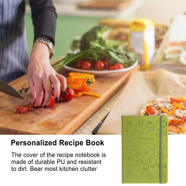 Libros de cocina en blanco para recetas familiares, cuaderno A5