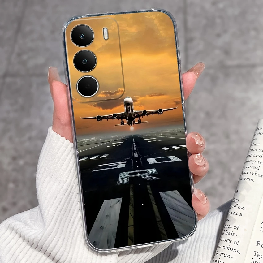 Fashion Astronaut Pattern Transparent Phone Case - Anti-Fingerprint TPU Clear Back Cover
