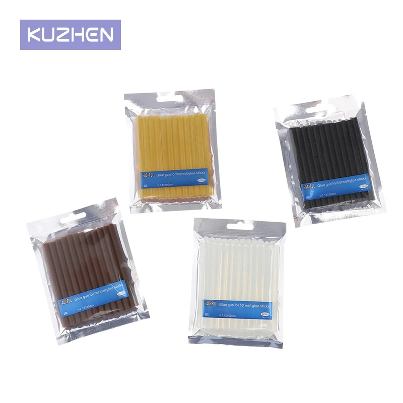 

12 PCS/Lot Yellow Hair Extension Glue Sticks Hot Melt Glue Stick for hair extension