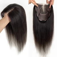 Meilleur cheveux humains vierges 8X8 pouces, avec Base en dentelle HD 4x4 pouces, pinces à cheveux naturelles noires et brunes, postiches 1