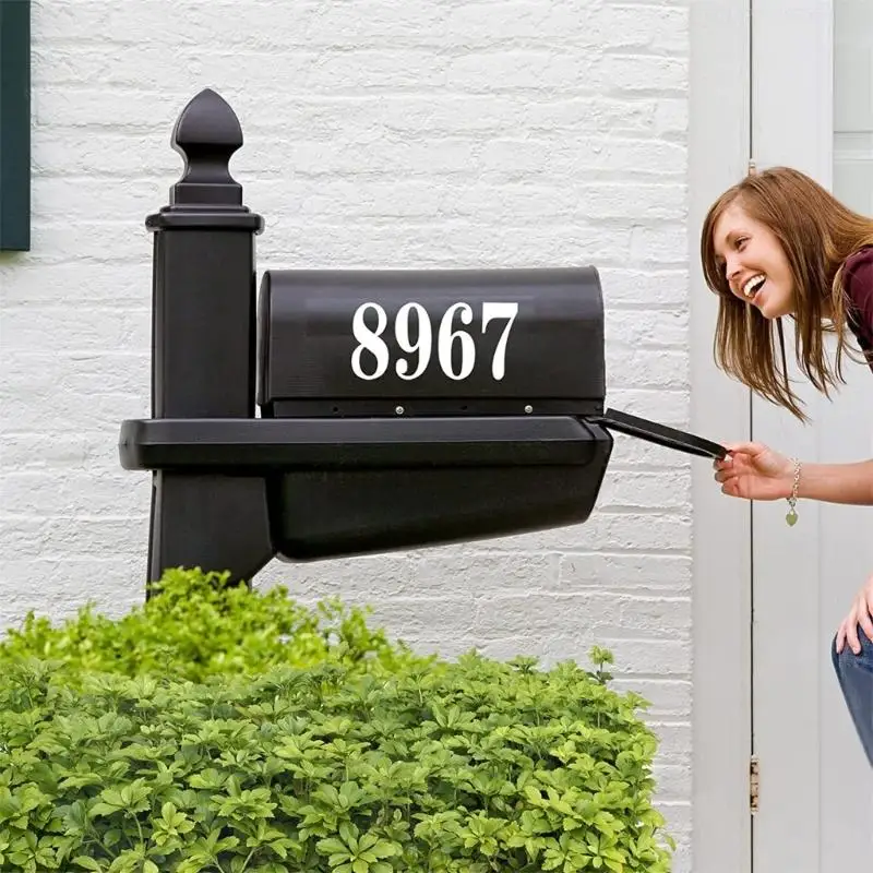 Easy Apply Reflective Number Stickers Easy Apply Reflective Number Stickers Charm for Mailbox and Door Identification