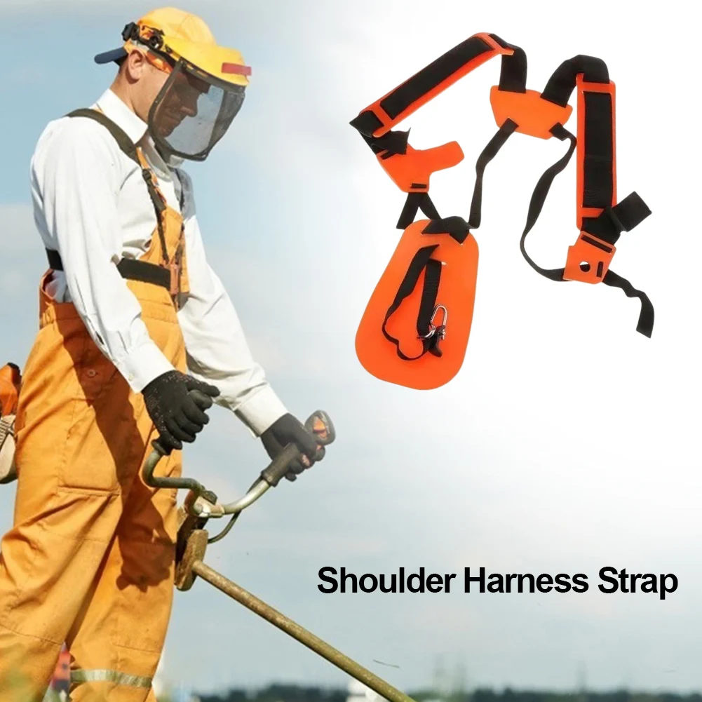 New Lawn Mower Harness Strap Adjustable Grass Trimmer Strap Labor Saving Double Shoulder Strap for Brush Cutter Mower Trimmer