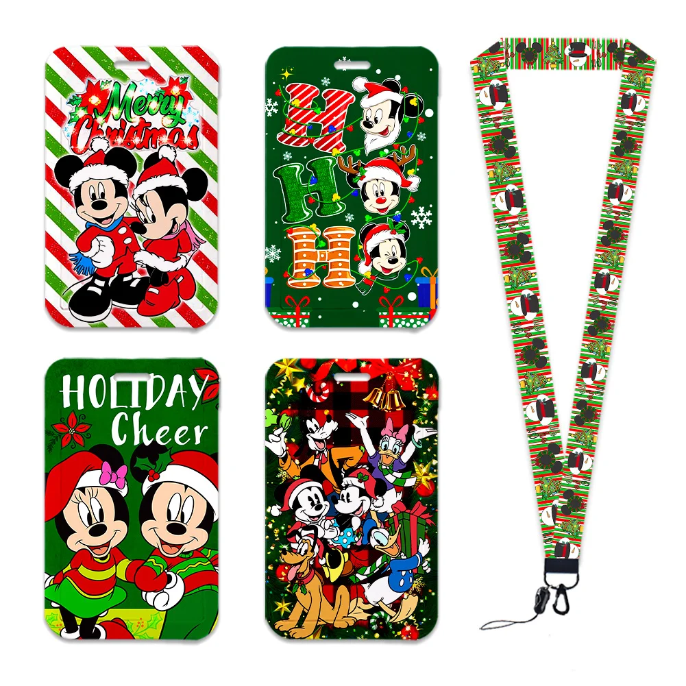 Porte-badges et Lanière Noël Disney - Mickey & Minnie