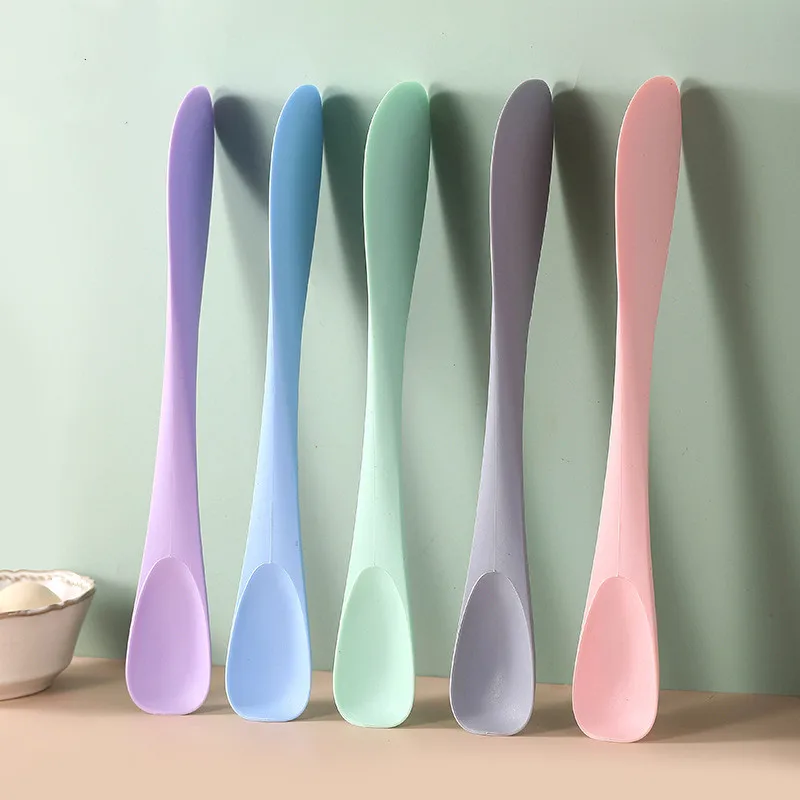 

Double Headed Cream Silicone Spatula Long Handle Butter Pastry Cake Mixer Bread Jam Honey Scraper Spoon Nonstick Kitchen Blender