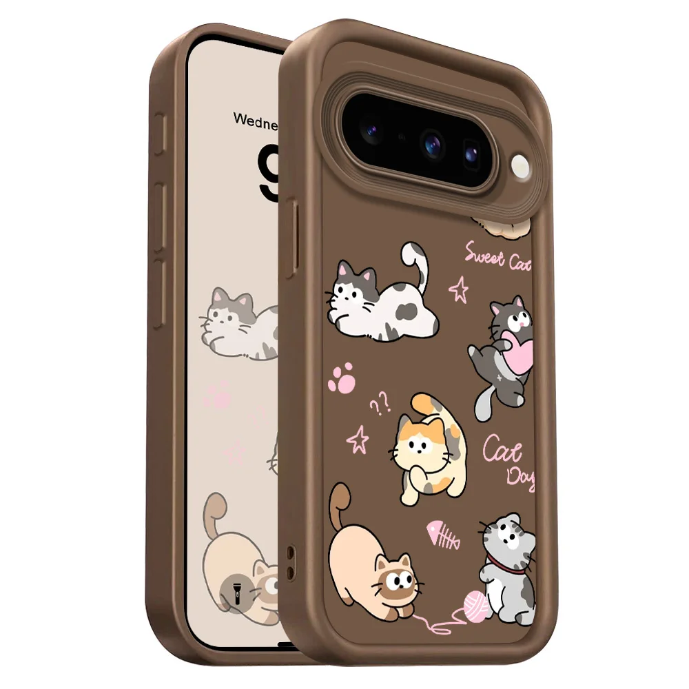 Playful Cat Staircase Soft Phone Case Cover