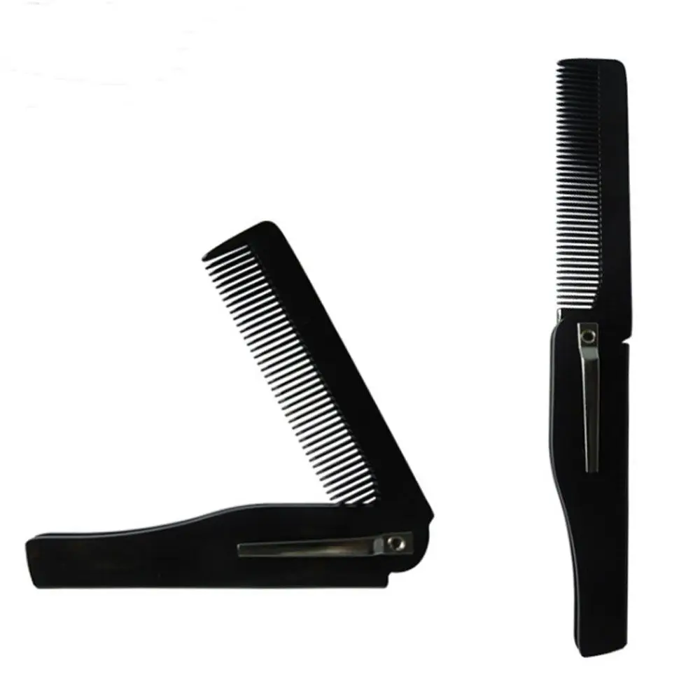 

Fashion Men's And Women's Grooming Comb Folding Pocket Hairpin Beard And Moustache Comb Portable Styling Tools