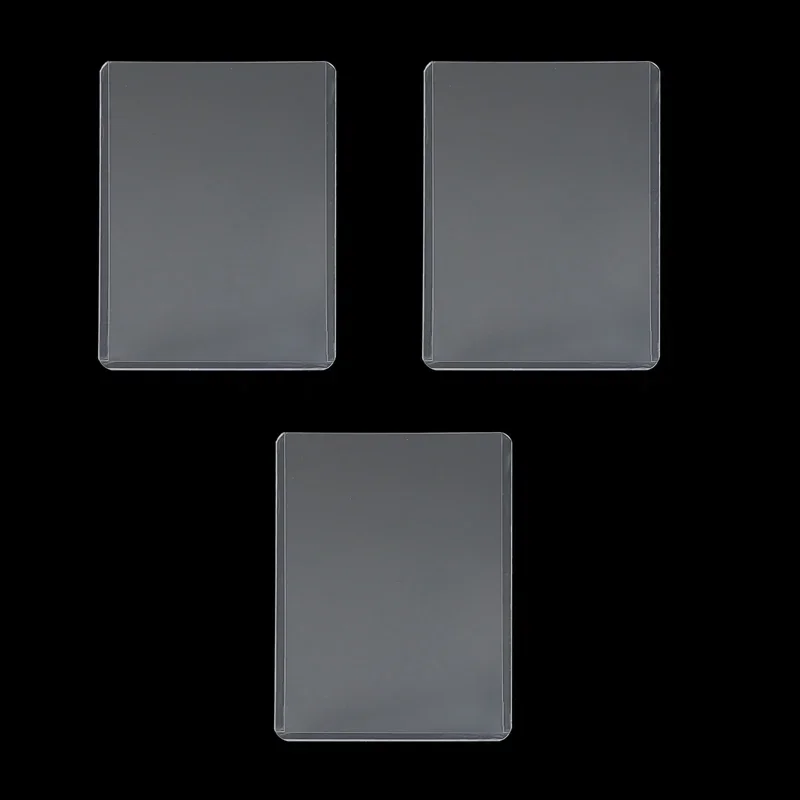 Waterproof Transparent Rigid Plastic Card Holder - Durable Sleeve for Business, Credit, and ID Cards